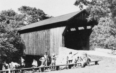 Bunker Hill Covered Bridge 1948