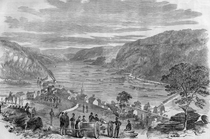 Harpers Ferry Covered Bridge 1861