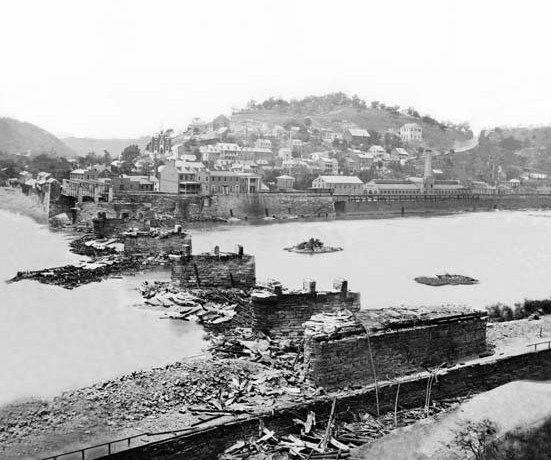 Harpers Ferry Covered Bridge 1861