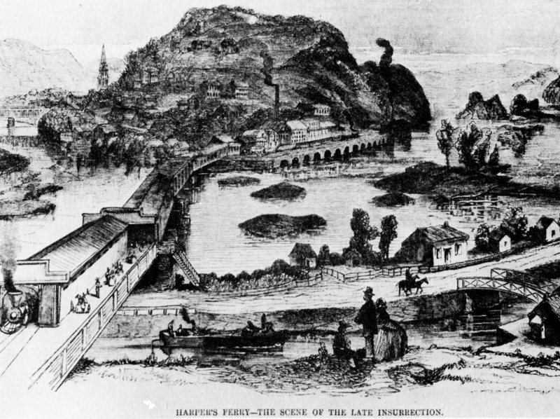 Harpers Ferry Covered Bridge About 1850