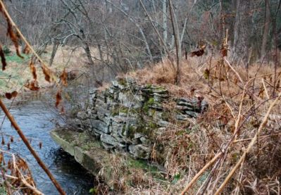 South Abutment of Covered Bridge at Ivory Mill.  Photo 2008