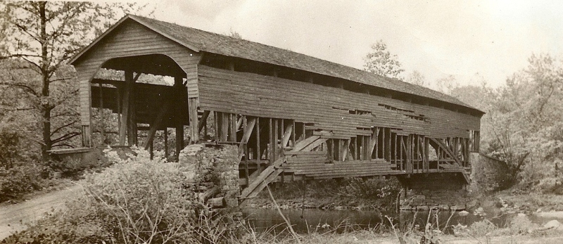 Parks Rolling Mill Covered Bridge 1938
